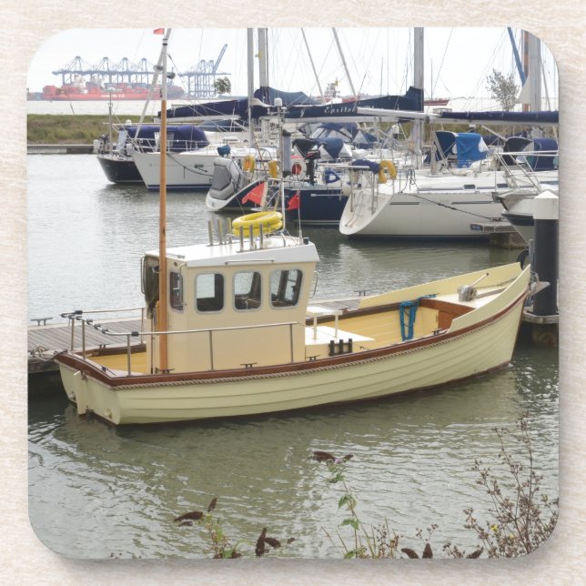 Modern Boat Traditional Style Coaster (Front)
