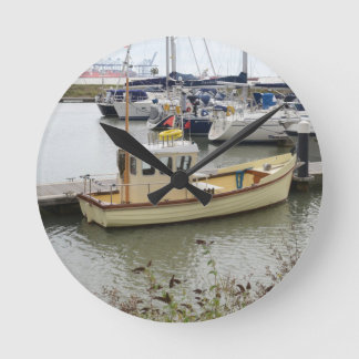 Modern Boat Traditional Style Round Clock