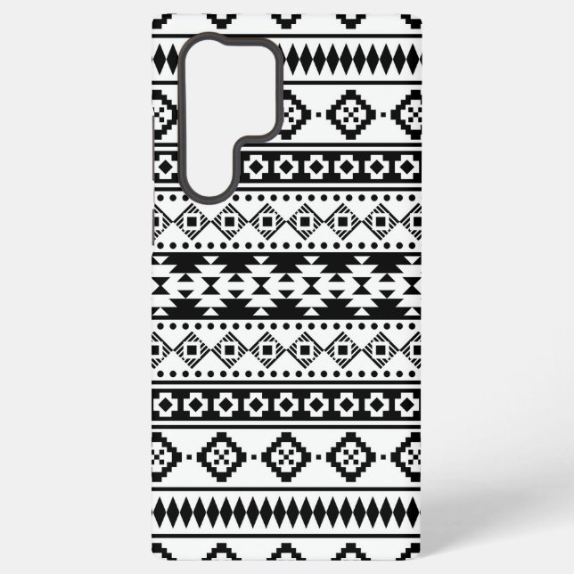 Modern Bohemian Aztec Motif Samsung Galaxy S22 Ultra Case (Back)