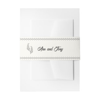 Modern Bohemian Desert Romance | Invitation Belly Band