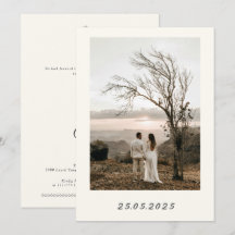 Modern Bohemian Desert Romance| Wedding Invitation