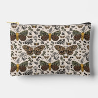 Modern Bohemian Moth Wildflowers Abstract Pattern