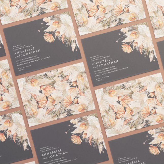 Modern bohemian terracotta pampas grass wedding (Creator Uploaded)