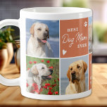 Modern Boho 7 Photo Collage Personalized DOG MOM Coffee Mug<br><div class="desc">Introducing our modern and stylish Dog Mom mug, the perfect gift for any dog lover! This chic mug features a modern custom photo collage and the personalized message to show off your love for your furry friend. As a dog mom there's nothing better than snuggling up with your puppy and...</div>