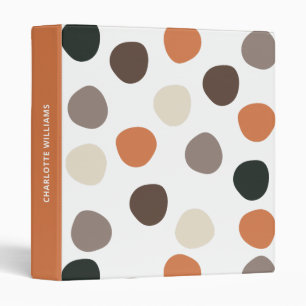 Modern Boho Abstract Pattern Binder