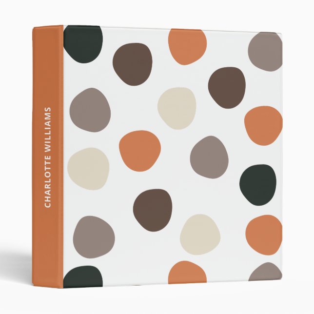 Modern Boho Abstract Pattern Binder (Front/Spine)