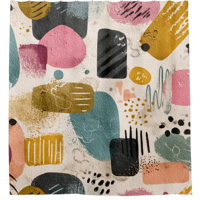 Modern Boho Abstract Pattern | Textured Colourful (Front)