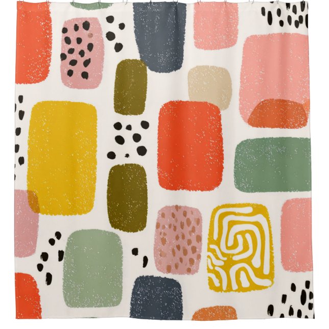Modern Boho Abstract Watercolor Pattern | Colourfu (Front)
