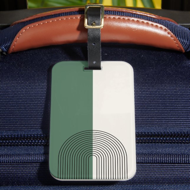 Modern Boho Abstraction Luggage Tag (Front Insitu 2)