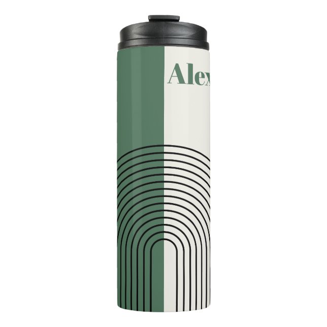 Modern Boho Abstraction Thermal Tumbler (Front)