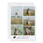 Modern Boho Arch 6 Photos Graduation Announcement