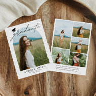 Modern Boho Arch 6 Photos Graduation Announcement