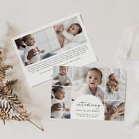 Modern Boho Arch Multi Photo Birth