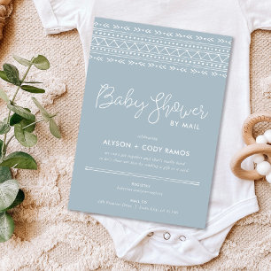 Modern Boho Baby Shower by Mail Invitation