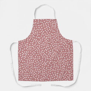 Modern Boho blush Pink Polka Dot Apron