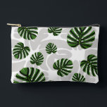 Modern Boho Botanical Leaves Pattern Accessory Pouch<br><div class="desc">Bring the freshness of nature into your everyday life with our botanical pattern featuring stylized Monstera leaves and organic foliage. This design blends organic aesthetics with a modern, bohemian flair, making it ideal for home textiles, device cases, and fashion accessories. Flexible Design: We’ve created this pattern on a transparent base...</div>