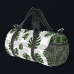 Modern Boho Botanical Leaves Pattern Duffle Bag<br><div class="desc">Bring the freshness of nature into your everyday life with our botanical pattern featuring stylized Monstera leaves and organic foliage. This design blends organic aesthetics with a modern, bohemian flair, making it ideal for home textiles, device cases, and fashion accessories. Flexible Design: We’ve created this pattern on a transparent base...</div>