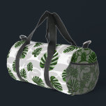 Modern Boho Botanical Leaves Pattern Duffle Bag<br><div class="desc">Bring the freshness of nature into your everyday life with our botanical pattern featuring stylized Monstera leaves and organic foliage. This design blends organic aesthetics with a modern, bohemian flair, making it ideal for home textiles, device cases, and fashion accessories. Flexible Design: We’ve created this pattern on a transparent base...</div>