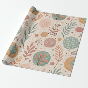 Modern Boho Botanical Minimalist & Geometric Wrapping Paper