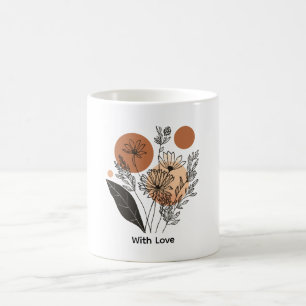 Modern Boho Botanical Wildflower Coffee Mug