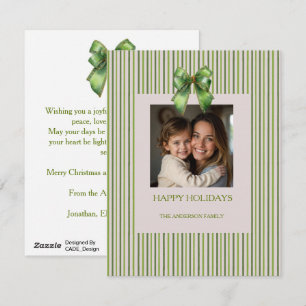 Modern Boho Christmas Trees Decor Holiday Postcard