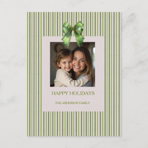 Modern Boho Christmas Trees Decor Holiday Postcard