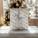 Modern Boho Customizable Text Christmas Wrapping Paper Sheet<br><div class="desc">Celebrate the holiday season with these modern boho customizable text Christmas wrapping paper sheets. Its simple black and white design embodies a classic and whimsical feel, perfect for the winter season. The minimal bohemian festive designer font adds creativity and charm, while the clean and basic neutral layout enhances its contemporary...</div>
