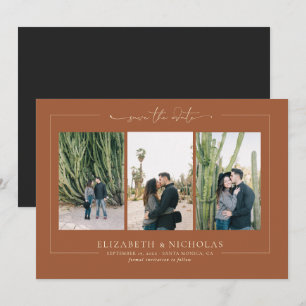 Modern Boho Desert   3 Photo Save the Date