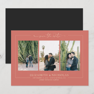 Modern Boho Desert   3 Photo Save the Date