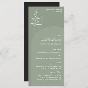 Modern Boho Desert   Simple Script Wedding Menu