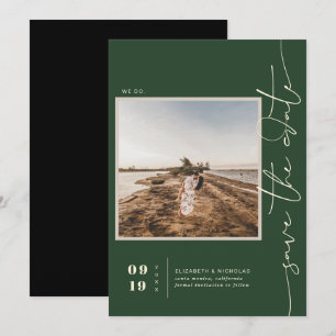 Modern Boho Desert   Square Photo Save the Date
