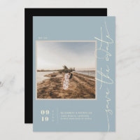 Modern Boho Desert | Square Photo Save the Date