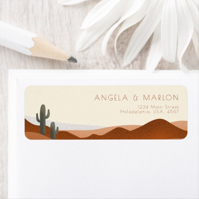 Modern Boho Desert Terracotta Beige Wedding  (Insitu)