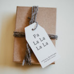 Modern Boho Fa La La La La Family Gift Tags<br><div class="desc">Celebrate the joy of the season with these modern boho fa la la la la family gift tags. The unique and chic editable font creates a touch of charm and individuality. Its simple, elegant black-and-white design, featuring a classic bohemian arch frame, evokes a whimsical winter ambiance. With a clean and...</div>