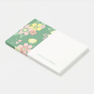 Modern Boho Floral Colorful  Post-it Notes