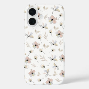 Modern Boho Floral Design iPhone case