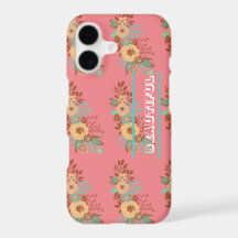 Modern Boho Floral Pink 