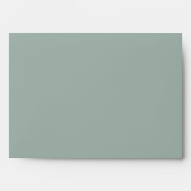 Modern Boho Geometric Abstract Green Grey Taupe Envelope (Front)