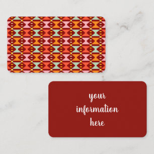 Modern Boho Geometry Business Card