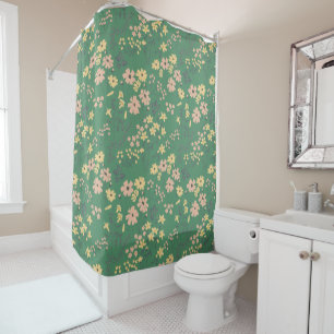 Modern Boho Green Floral Pattern