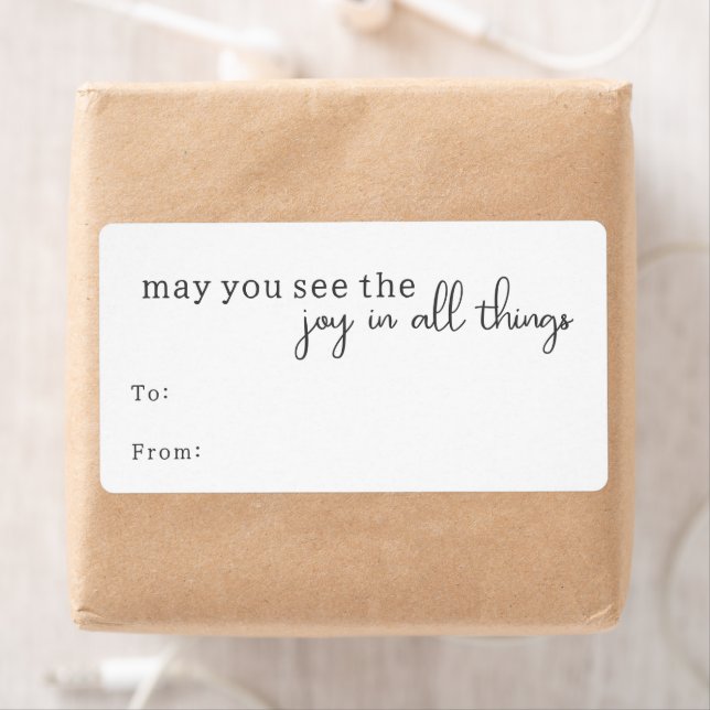 Modern Boho Joy In All Things Rectangular Gift (Insitu)