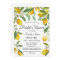 Modern Boho Lemon Summer Bridal Shower Invitation