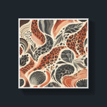 Modern Boho Leopard Print - Abstract Animal Skin a<br><div class="desc">A chic and trendy seamless pattern blending abstract leopard spots with fluid botanical shapes and organic lines. Featuring a warm earthy palette of terracotta,  charcoal,  and soft cream,  this design offers a sophisticated take on the classic animal print. Perfect for fashion textiles,  modern home wallpaper,  or stylish stationery.</div>