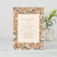 Modern Boho Neutrals Floral Garden Wedding