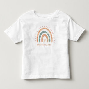 Modern Boho Rainbow Pastel Fiesta 1st Birthday Toddler T-shirt