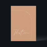 Modern Boho Rust Arch Table Thirteen Table Number<br><div class="desc">Designed to coordinate with for the «Arches Minimalist» Wedding Invitation Collection. To change details,  click «Details». To move the text or change the size,  font,  or colour,  click «Edit using Design Tool». View the collection link on this page to see all of the matching items in this beautiful design.</div>