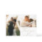 Modern Boho Script Wedding Photo Thank You Card