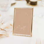 Modern Boho Tan Arch Table Eight Table Number<br><div class="desc">Designed to coordinate with for the «Arches Minimalist» Wedding Invitation Collection. To change details,  click «Details». To move the text or change the size,  font,  or colour,  click «Edit using Design Tool». View the collection link on this page to see all of the matching items in this beautiful design.</div>