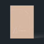 Modern Boho Tan Arch Table Nine Table Number<br><div class="desc">Designed to coordinate with for the «Arches Minimalist» Wedding Invitation Collection. To change details,  click «Details». To move the text or change the size,  font,  or colour,  click «Edit using Design Tool». View the collection link on this page to see all of the matching items in this beautiful design.</div>