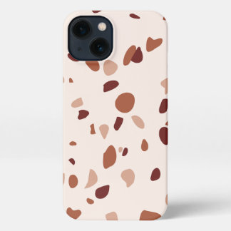 Modern Boho Terrazzo Pattern iPhone Case